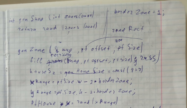 Notebook handwritten C++ code