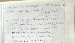 Developer diaries: python code written on a notepad leaf