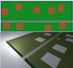 Zombie survival game terrain generator