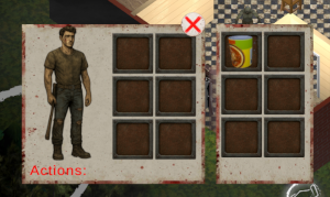 Inventory and opening container with caned food